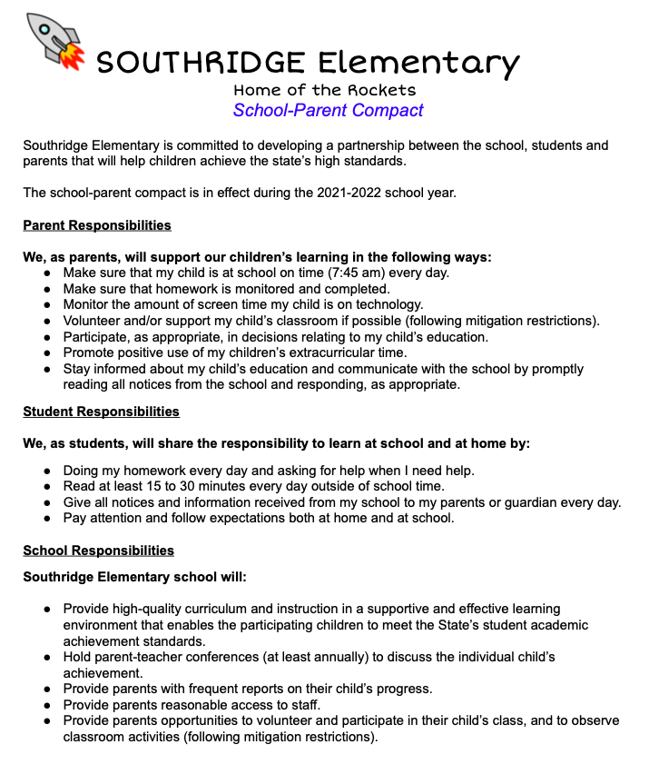 School Parent Compact